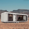 Casa móvil prefabricada al aire libre cabina contenedor prefabricado Modular cápsula espacial pequeña casa para hoteles Villa 