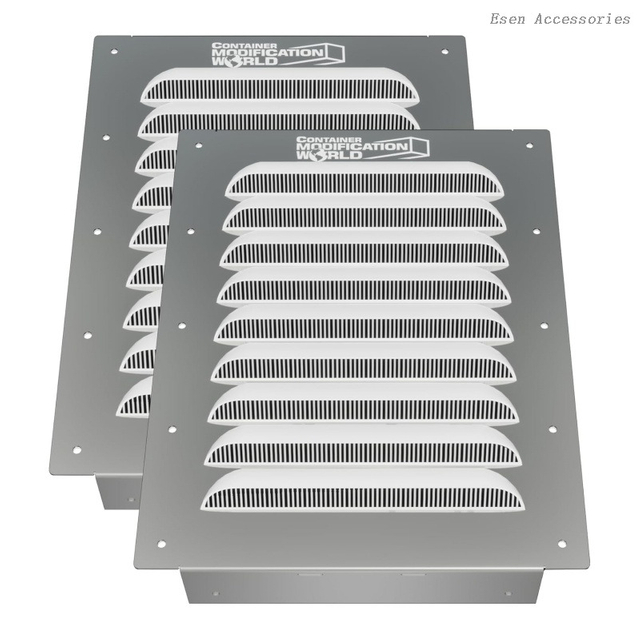 Ventilación personalizada para contenedores de envío Ventilaciones a dos aguas con rejillas de aire grandes para evitar el sobrecalentamiento por condensación