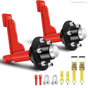 Accesorios para contenedores de primera calidad Kit de eje y rueda móvil de 8 orejetas de alta resistencia para transporte de contenedores de envío