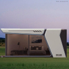 Casa móvil prefabricada de moda moderna, minicasa cápsula espacial con contenedor, a la venta