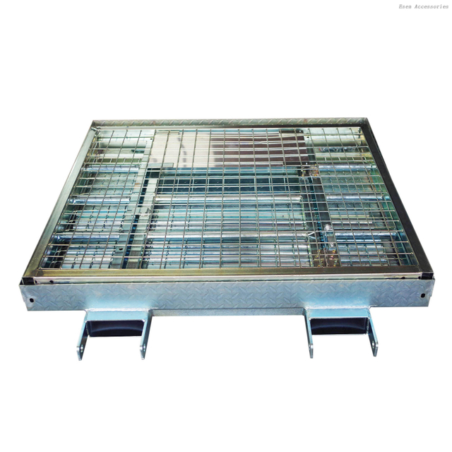 Plataforma de trabajo aérea de elevación de seguridad de la carretilla elevadora del andamio plegable de 2 personas de acero resistente