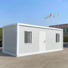 casa viva modular portátil del envase del paquete plano minúsculo prefabricado móvil del hogar de los 20ft los 40ft