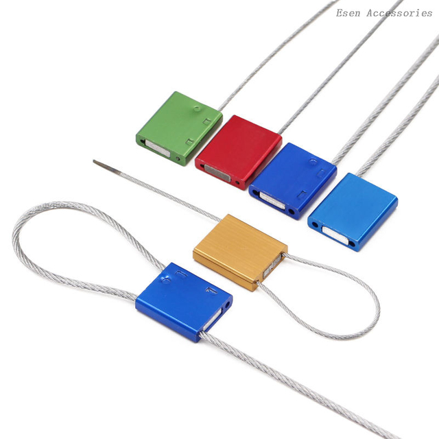 Sello de alta seguridad, alambre de acero, aleación de aluminio, sellos de Cable metálico, bloqueo, sellos de alambre para contenedor de envío 