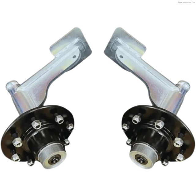 Juego de ruedas para contenedores de acero, paquete de 2 ruedas de transporte de servicio pesado con fabricación de ejes y husillos