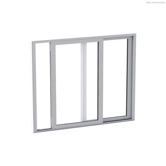 Contenedor de envío de ventana de casa prefabricada de aluminio, ventana corrediza de acristalamiento simple o doble