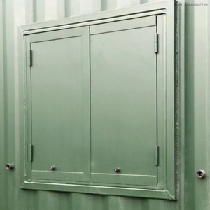 Obturador anti de la ventana del vandalismo de la casa prefabricada de acero resistente del contenedor