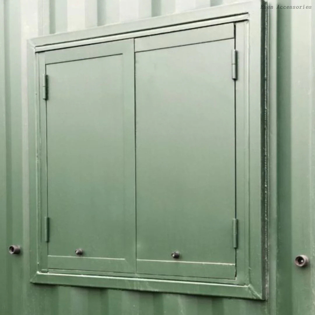 Obturador anti de la ventana del vandalismo de la casa prefabricada de acero resistente del contenedor