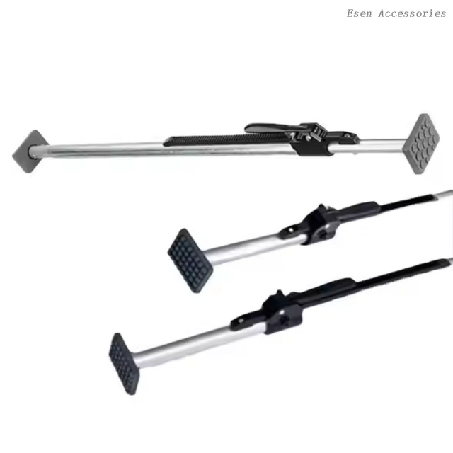 Barra de control de carga ajustable para camión contenedor de acero o aluminio de alta resistencia con almohadillas de goma