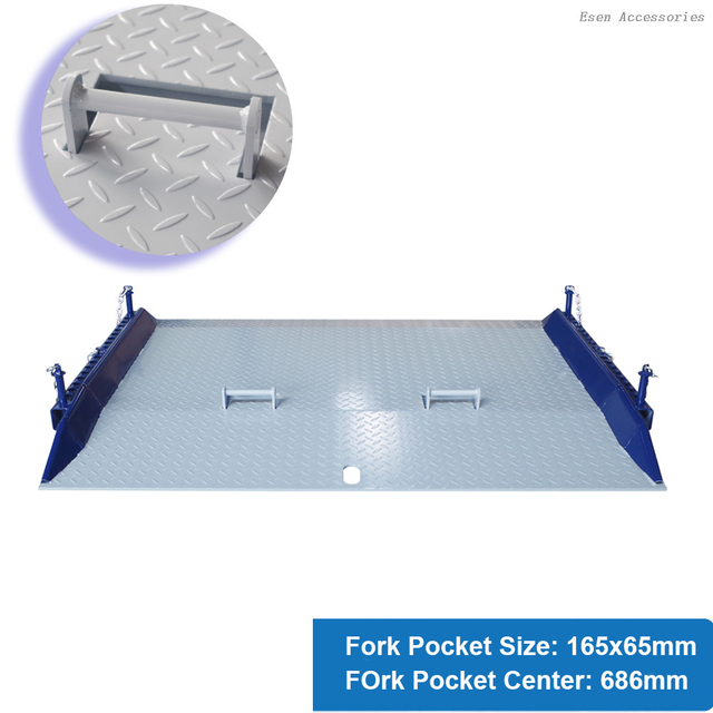 Tablero de acero resistente del muelle de la carretilla elevadora de las rampas de la placa del muelle de carga del camión del envase para Warehouse