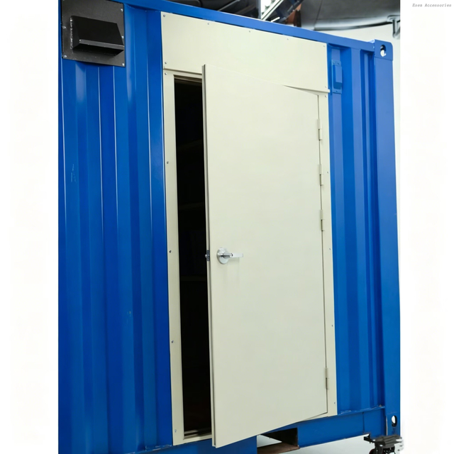 Puerta de acero industrial del hombre de la puerta del personal del contenedor de envío de la seguridad con la placa de goteo de la extensión