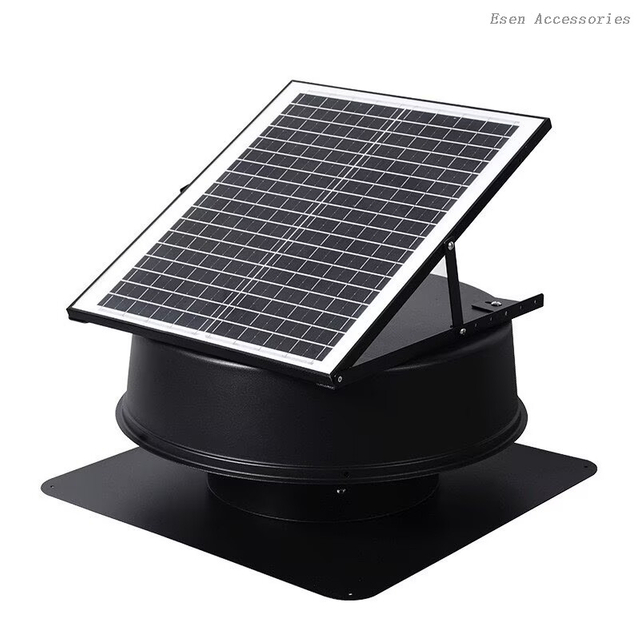 Ventilador de techo Solar ajustable, resistente a la intemperie, 35W, alto flujo de aire, extractor de ático Solar para taller Industrial, cobertizo de fábrica
