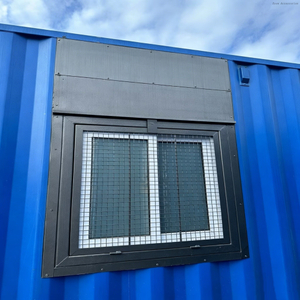 Ventana corrediza antirrobo de aluminio personalizada moderna popular del contenedor con parrilla de seguridad 