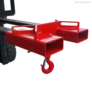 Accesorio para montacargas, capacidad de 6600LBS, elevador giratorio montado en horquilla, gancho de elevación para grúa móvil OEM/ODM