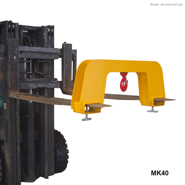 Accesorio de viga de elevación de grúa para carretilla elevadora, gancho de elevación montado en horquilla 1T 2,5T 4T 5T para elevación de materiales
