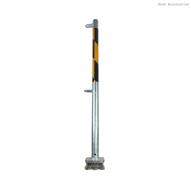Poste de barandilla de contenedor móvil galvanizado, poste de seguridad ISO Twistlock para contenedores de envío