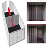 Sin soldadura, contenedor de envío de alta resistencia, pared divisoria interna, pared divisoria de contenedor de acero extraíble para espacio personalizado