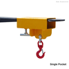 Accesorio de viga de elevación de grúa para carretilla elevadora, gancho de elevación montado en horquilla 1T 2,5T 4T 5T para elevación de materiales