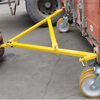 Kit de barra de remolque Triangular ISO de yugo de carretilla elevadora de movimiento de contenedor de envío plegable de 35 toneladas para movimiento de contenedores de patio
