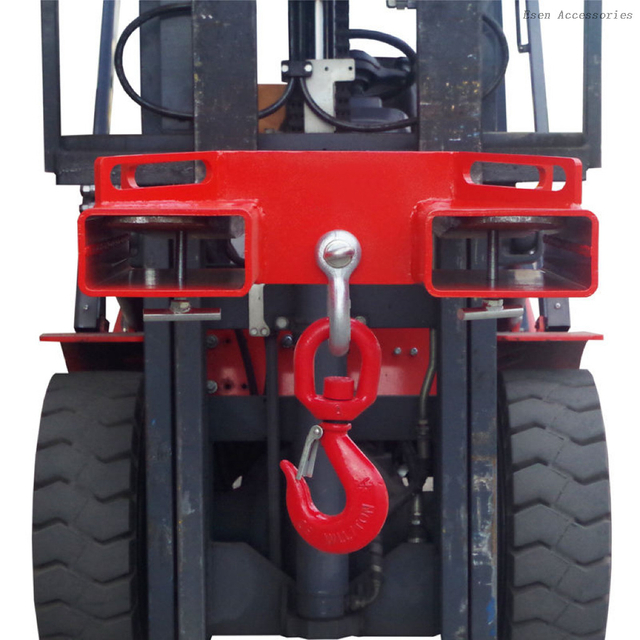 Accesorio para montacargas, capacidad de 6600LBS, elevador giratorio montado en horquilla, gancho de elevación para grúa móvil OEM/ODM