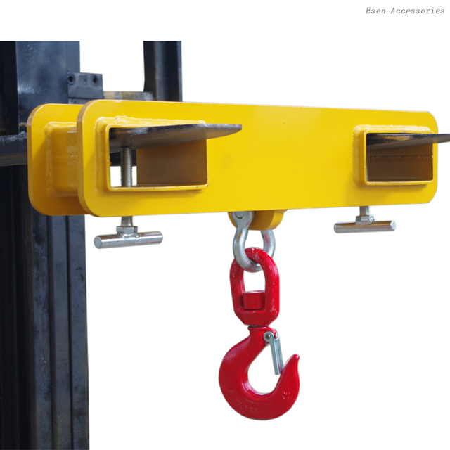 Accesorio de viga de elevación de grúa para carretilla elevadora, gancho de elevación montado en horquilla 1T 2,5T 4T 5T para elevación de materiales