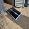 Rampa de carga de contenedor de envío de aluminio antideslizante plegable, umbral de capacidad de 800LBS, rampa portátil para silla de ruedas para escalones