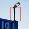 Kit de poste para uso general de contenedor de envío a prueba de herrumbre fácil de instalar para reflector, CCTV y fijación de luces