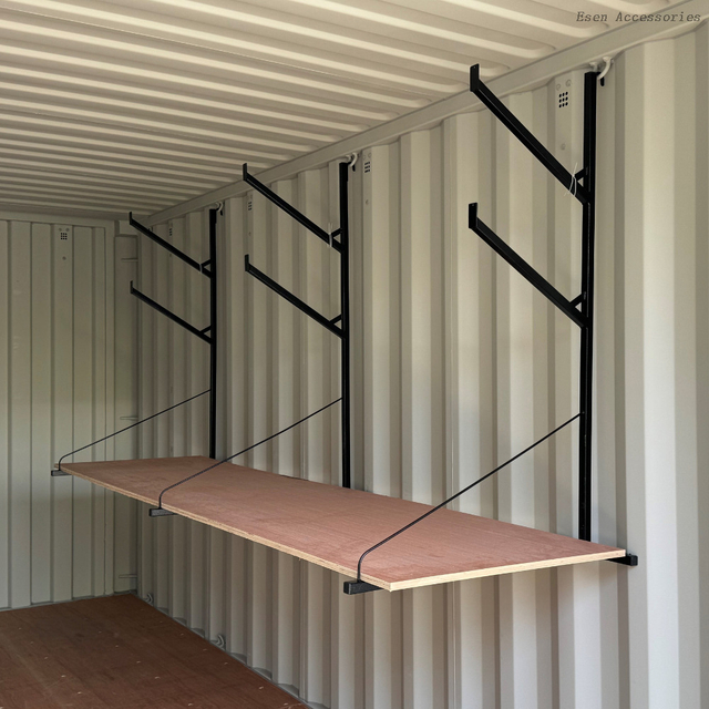 Soporte de acero fácil del estante del tubo del almacenamiento de la ejecución del contenedor de envío de la instalación con el banco de trabajo
