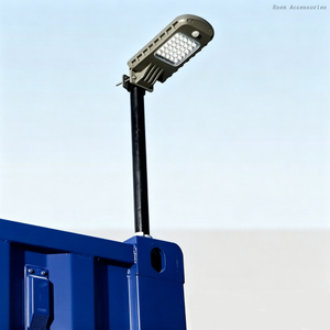 Luz solar de contenedor de envío inalámbrico de 20W IP65 Luz de calle alimentada por LED solar impermeable con sensor de movimiento PIR