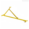 Kit de barra de remolque Triangular ISO de yugo de carretilla elevadora de movimiento de contenedor de envío plegable de 35 toneladas para movimiento de contenedores de patio
