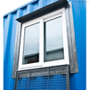 Ventana corrediza antirrobo de aluminio personalizada moderna popular del contenedor con parrilla de seguridad 