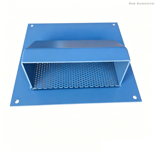 Contenedor de envío marítimo, ventilador grande, cubierta de ventilación de aire de acero metálico con capucha impermeable, mosquitera